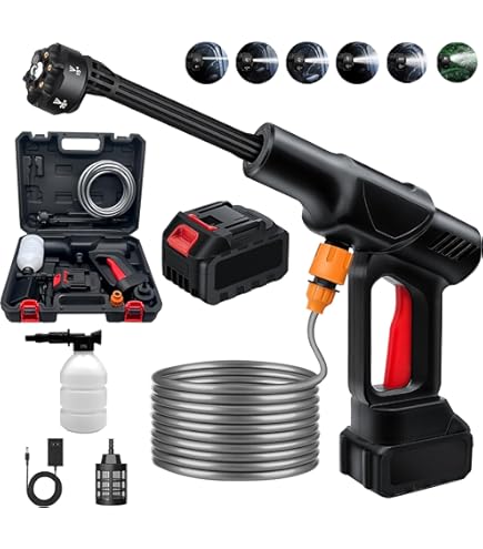 高圧洗浄機 コードレス 6MPa ブラシレス 22500mAh 12m噴射距離 高圧洗浄機 コードレス 6MPa ブラシレス 22500mAh 12m噴射距離